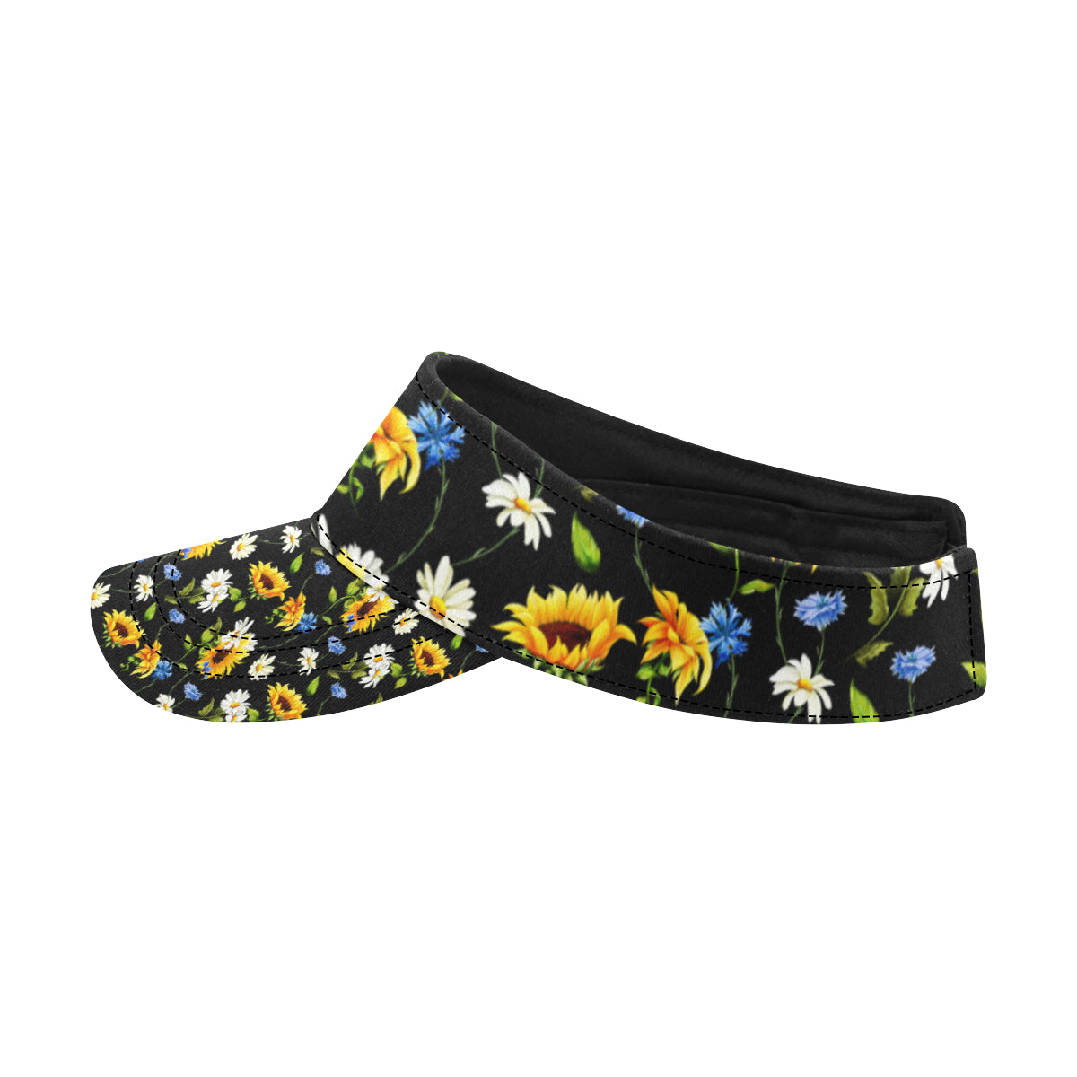 Sunflower Chamomile Bright Color Print Unisex Sun Visor