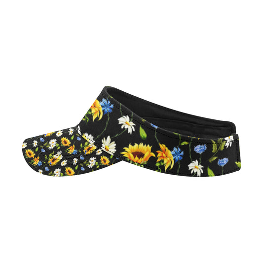 Sunflower Chamomile Bright Color Print Unisex Sun Visor