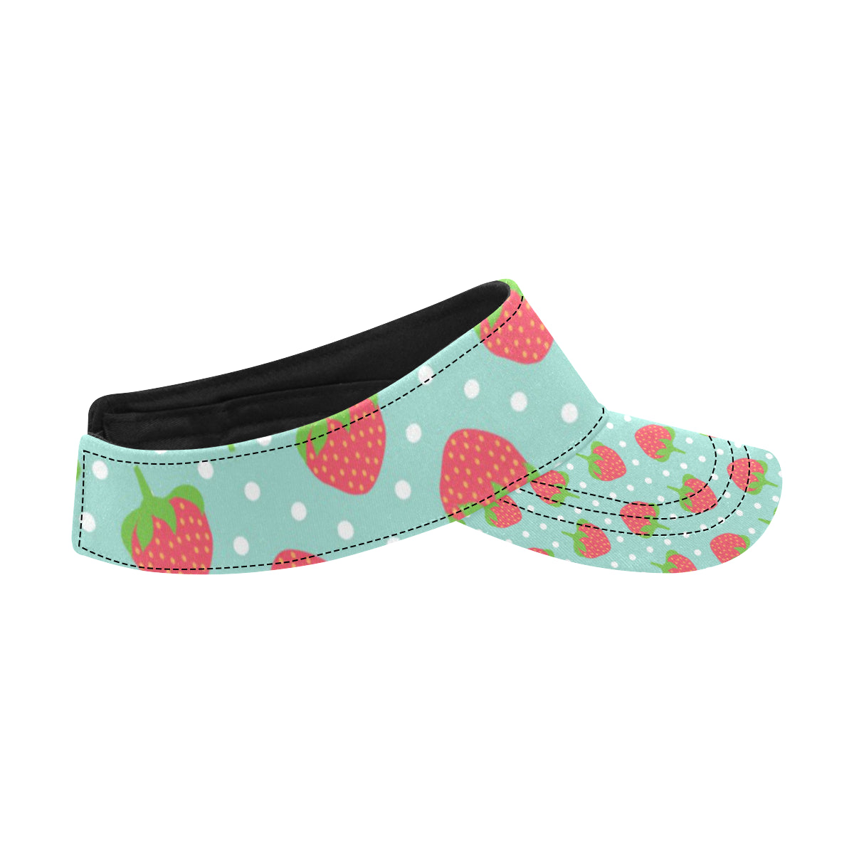 Strawberry Pattern Print Design SB06 Unisex Sun Visor