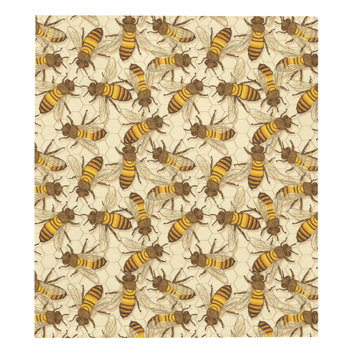 Bee Pattern Print Design BEE05 Premium Quilt