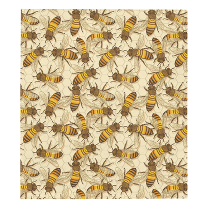 Bee Pattern Print Design BEE05 Premium Quilt