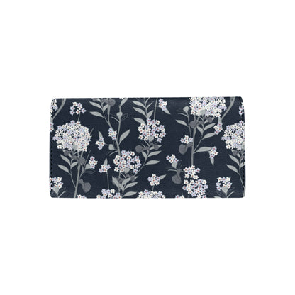 Hydrangea Pattern Print Design HD07 Women's Trifold Wallet