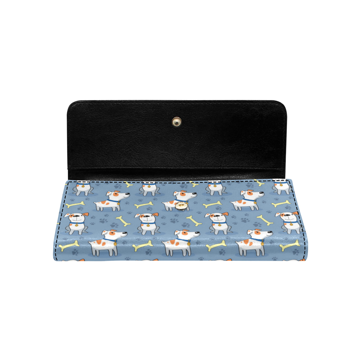 Bull Terriers Pattern Print Design 04 Women's Trifold Wallet