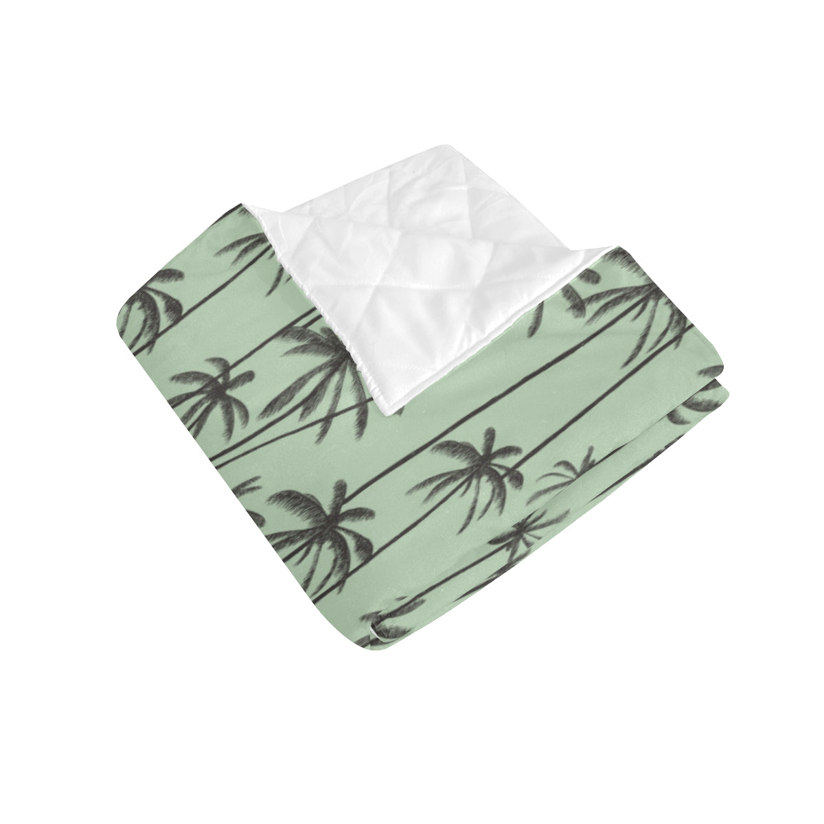 Palm Tree Pattern Print Design A04 Premium Quilt