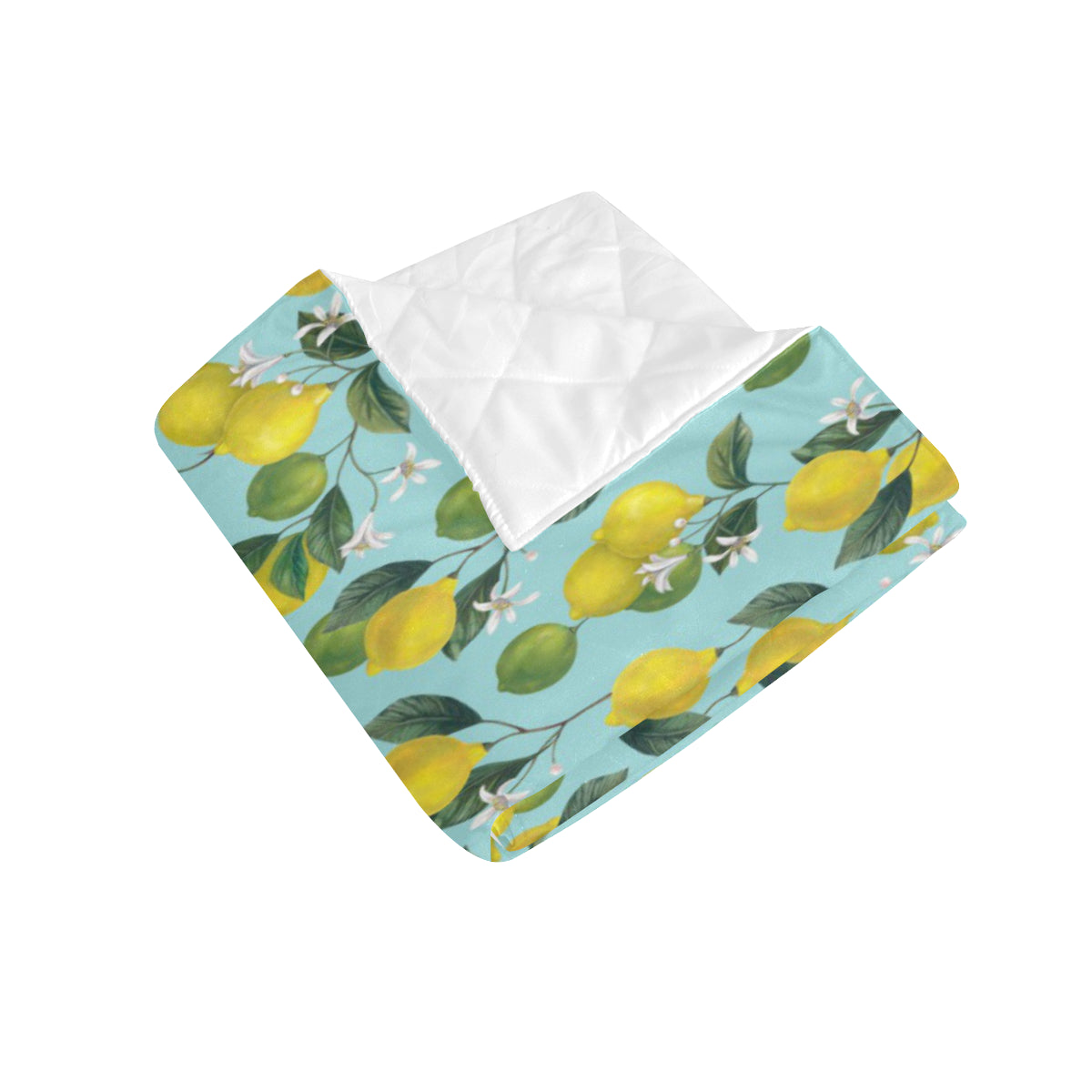 Lemon Pattern Print Design LM05 Premium Quilt