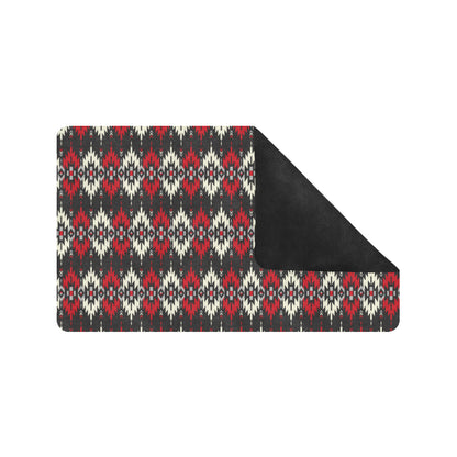 Southwestern Pattern Rubber Doormat