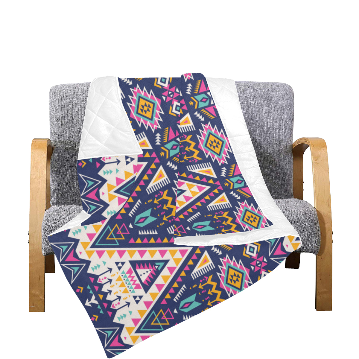 Pink Tribal Aztec native american Premium Quilt