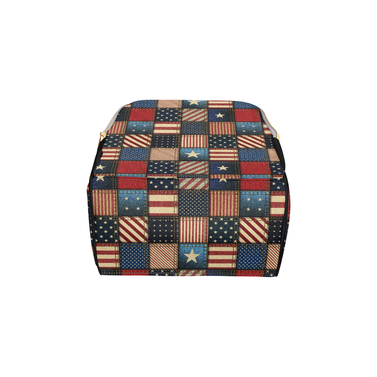 American flag Patchwork Design Diaper Bag Backpack