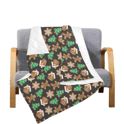 Gingerbread Pattern Print Design 02 Premium Quilt