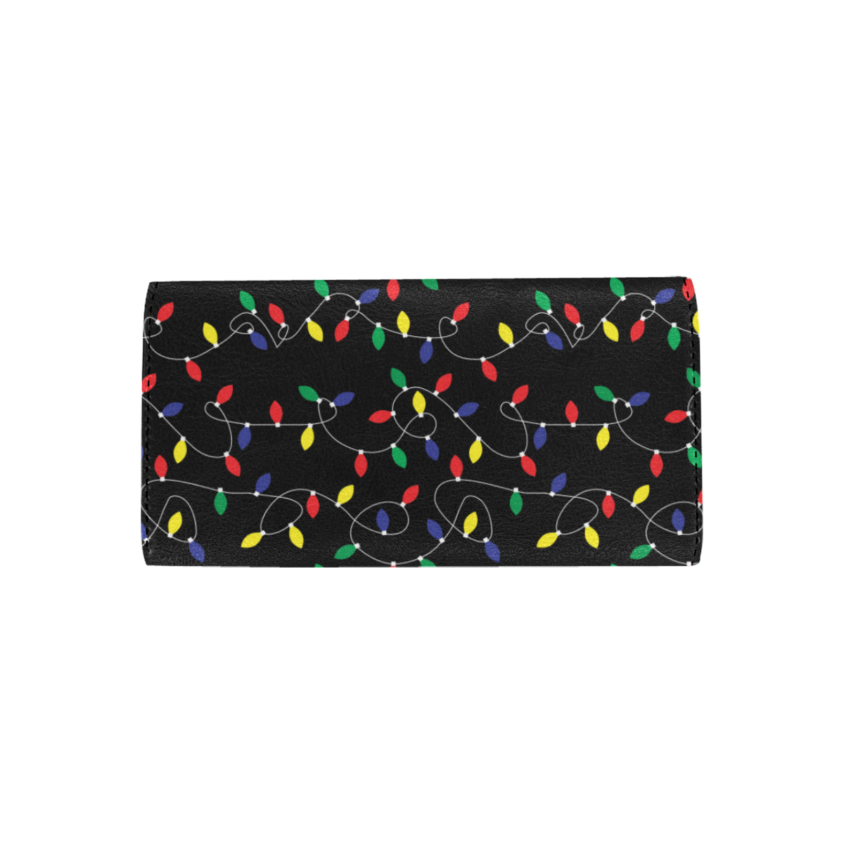 Christmas Light Pattern Print Design 04 Women's Trifold Wallet