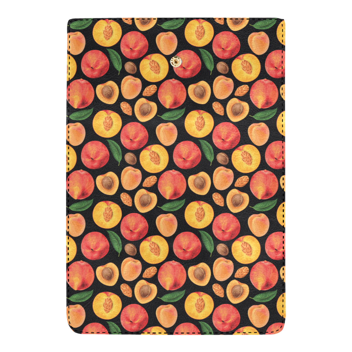 Peach Pattern Print Design A02 Women's Trifold Wallet