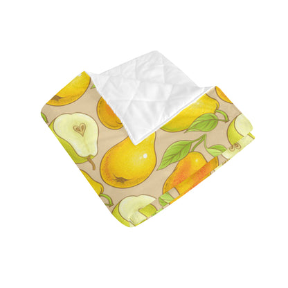 Pear Pattern Print Design PE05 Premium Quilt