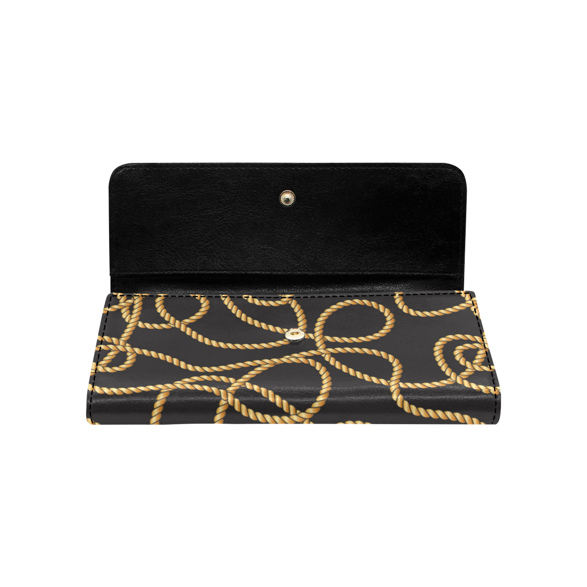Rope Pattern Print Design A04 Women's Trifold Wallet