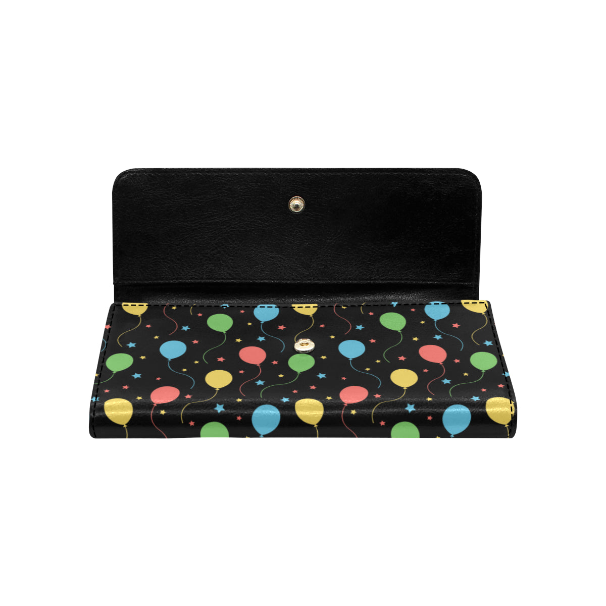 Ballon Colorful Pattern Print Design 04 Women's Trifold Wallet