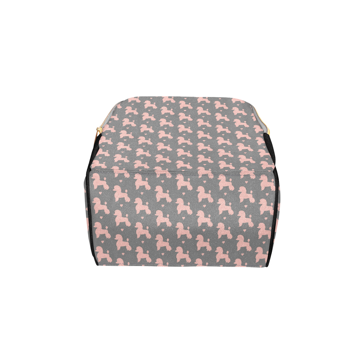 Poodle Pattern Print Design A02 Diaper Bag Backpack