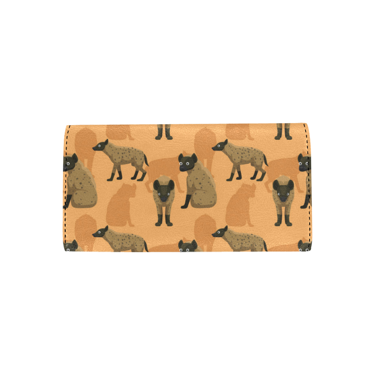 Hyena Pattern Print Design 01 Women's Trifold Wallet