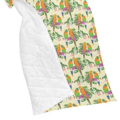 Conures Pattern Print Design 02 Premium Quilt