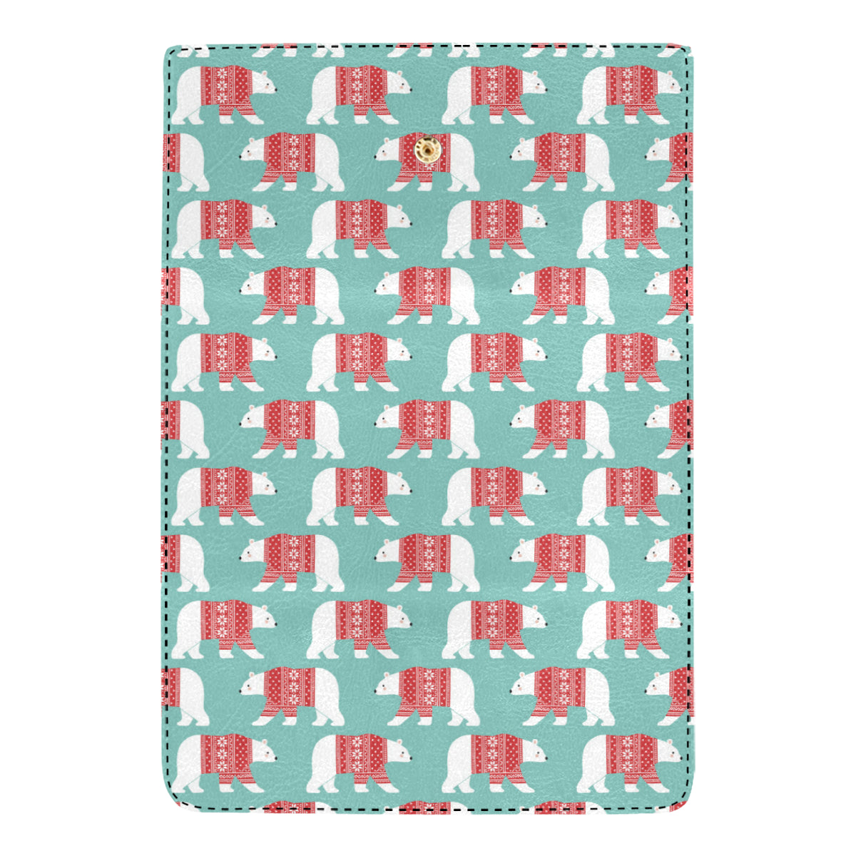 Polar Bear Pattern Print Design A04 Women's Trifold Wallet