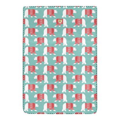 Polar Bear Pattern Print Design A04 Women's Trifold Wallet