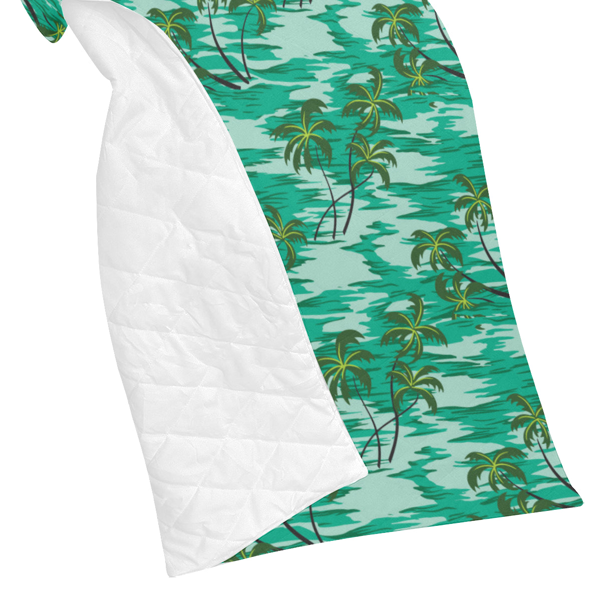 Palm Tree Pattern Print Design A01 Premium Quilt