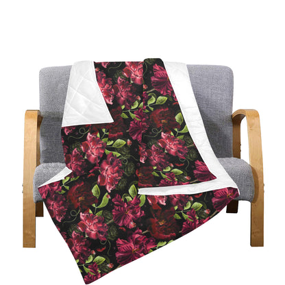 Iris Pattern Print Design IR03 Premium Quilt