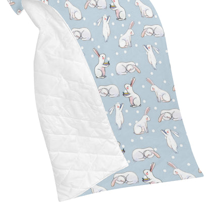 Rabbit Pattern Print Design RB06 Premium Quilt