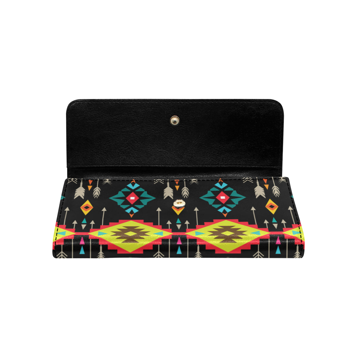 Native Pattern Print Design A05 Women's Trifold Wallet