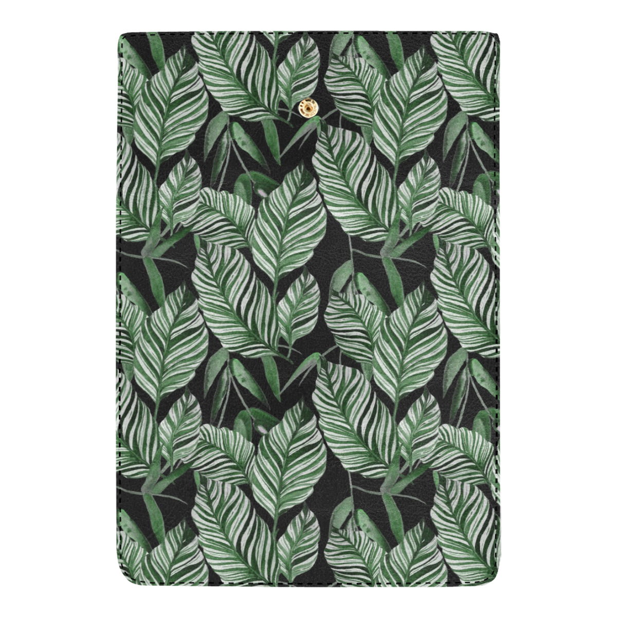 Palm Leaves Pattern Print Design PL09 Women's Trifold Wallet
