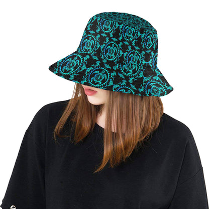 turquoise Tribal Sea Turtle Hawaiian Unisex Bucket Hat