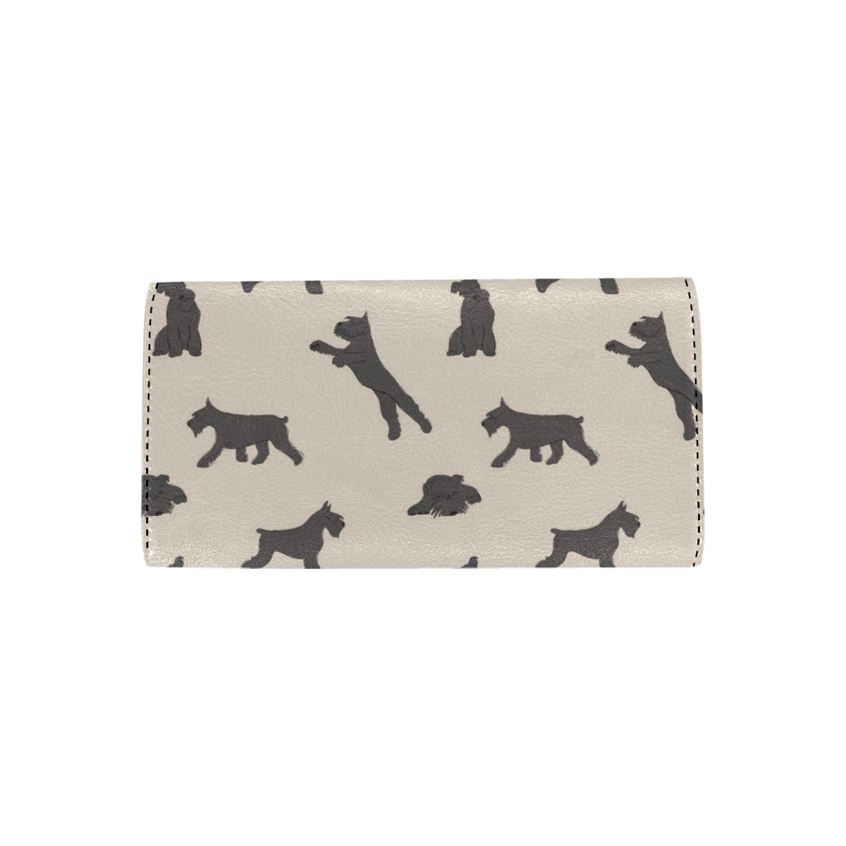 Schnauzers Pattern Print Design A06 Women's Trifold Wallet