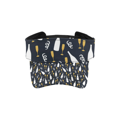 Champagne Pattern Print Design 01 Unisex Sun Visor