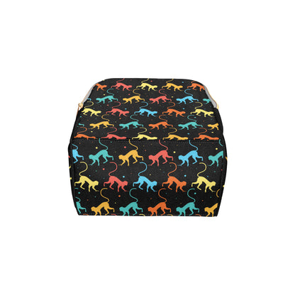 Monkey Pattern Print Design 01 Diaper Bag Backpack