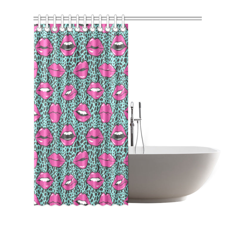 Lip Pattern Print Design 04 Shower Curtain