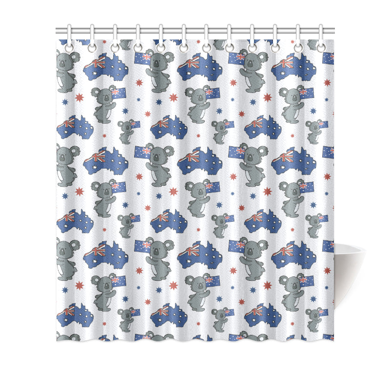 Koala Australia Day Themed Design Shower Curtain