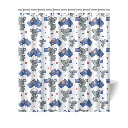 Koala Australia Day Themed Design Shower Curtain