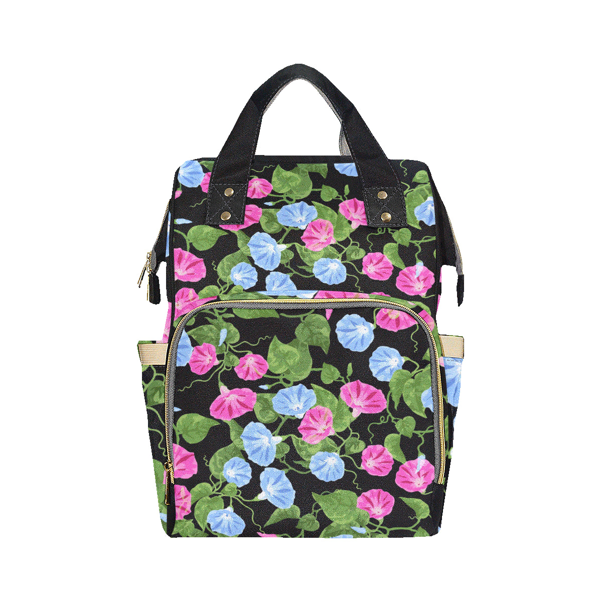 Morning Glory Pattern Print Design MG04 Diaper Bag Backpack