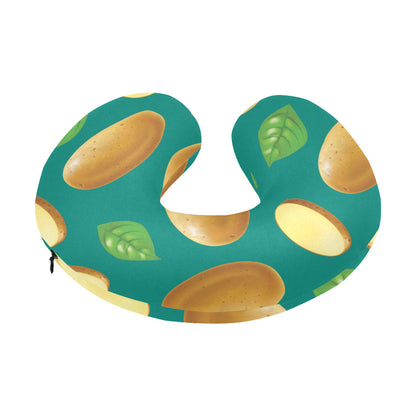 Potato Pattern Print Design A04 U-Shaped Travel Neck Pillow