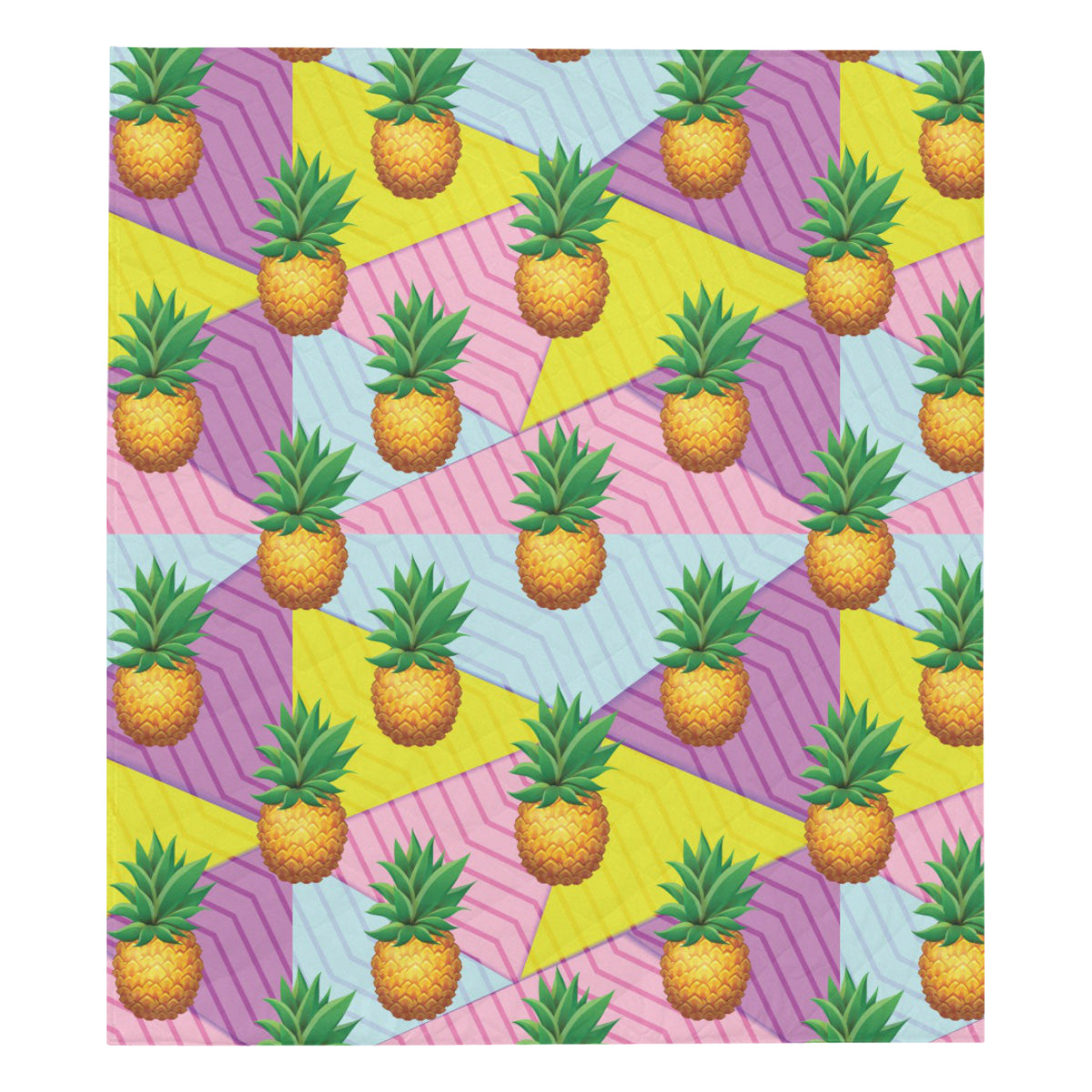 Pineapple Pattern Print Design PP05 Premium Quilt