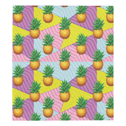 Pineapple Pattern Print Design PP05 Premium Quilt
