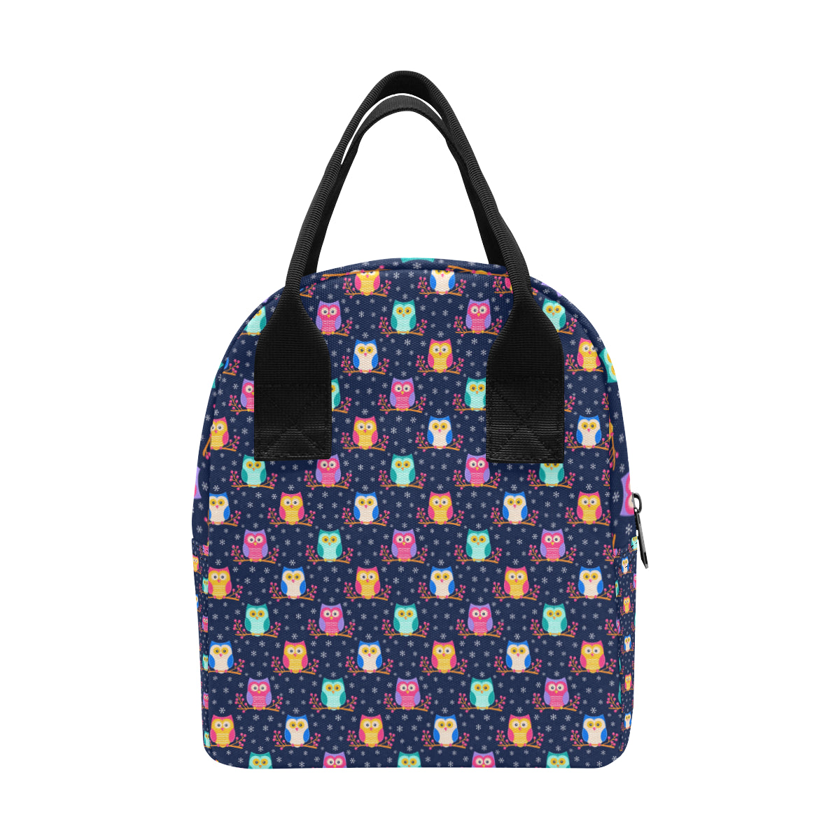 Owl Cute Themed Design Print Insulated Lunch Bag