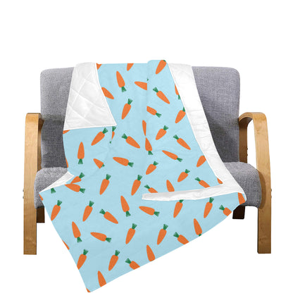Carrot Pattern Print Design 03 Premium Quilt