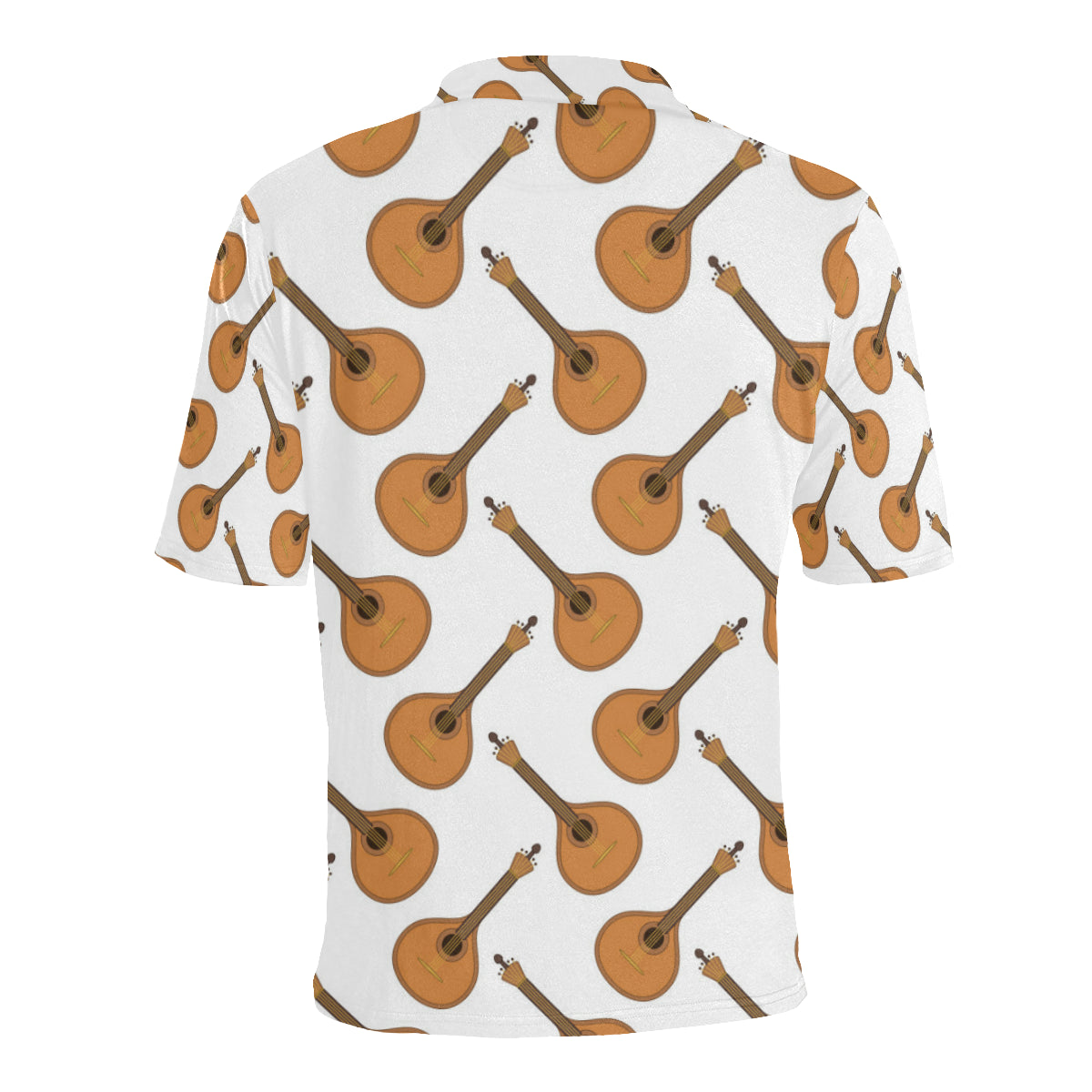 Mandolin Pattern Print Design 01 Men Polo Shirt