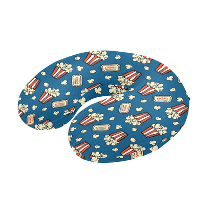 Popcorn Pattern Print Design A03 U-Shaped Travel Neck Pillow