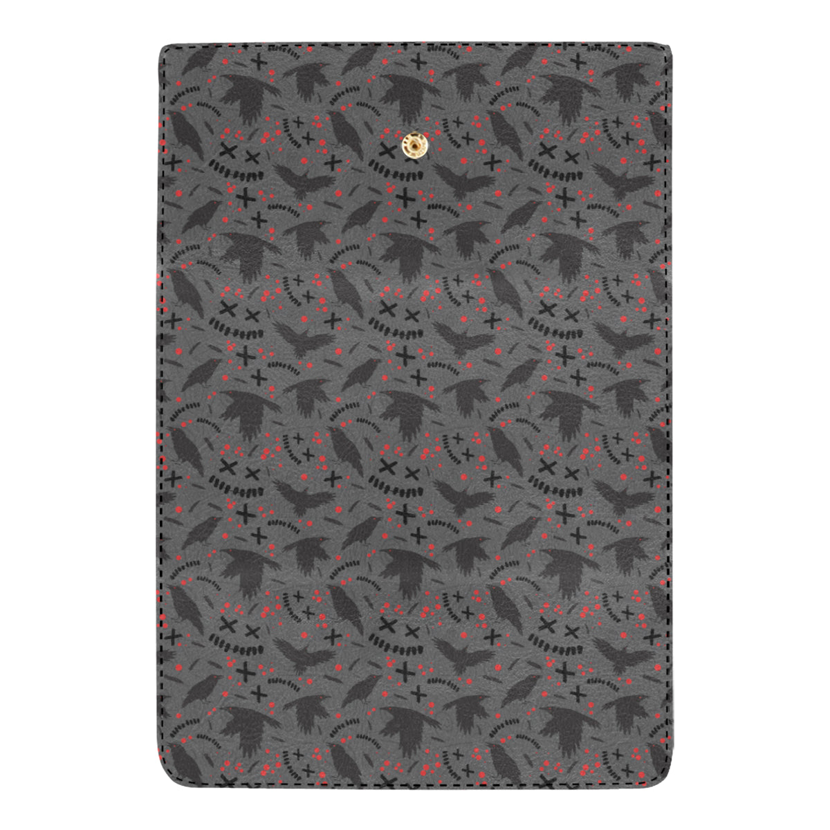 Crow Pattern Print Design 02 Women's Trifold Wallet