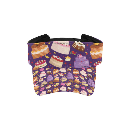 Cake Pattern Print Design 05 Unisex Sun Visor