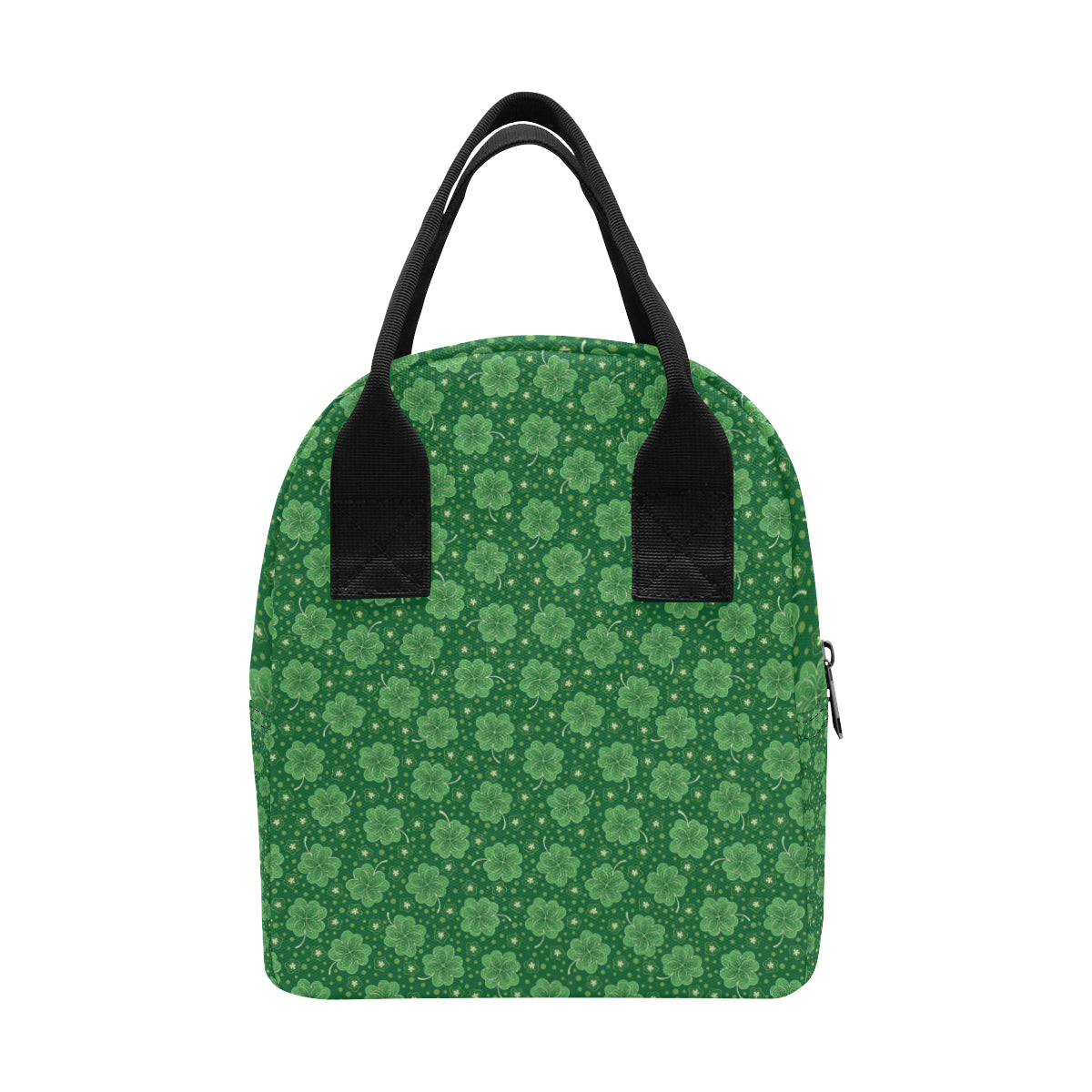Shamrock Design Print Insulated Lunch Bag