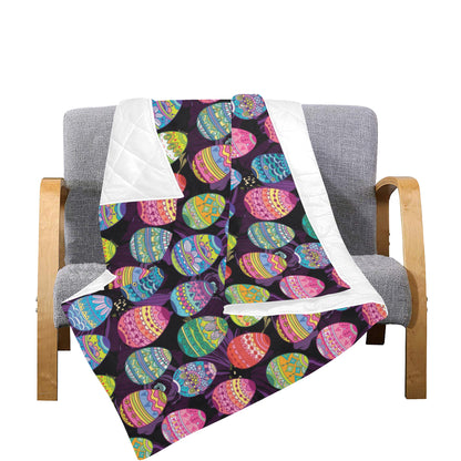 Easter Eggs Pattern Print Design RB08 Premium Quilt