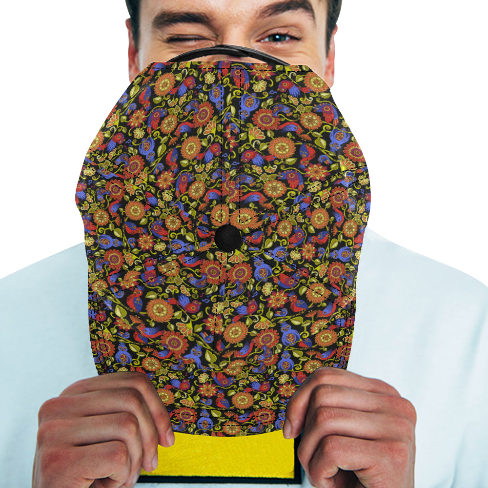 Steampunk Bird Design Themed Print Snapback Cap