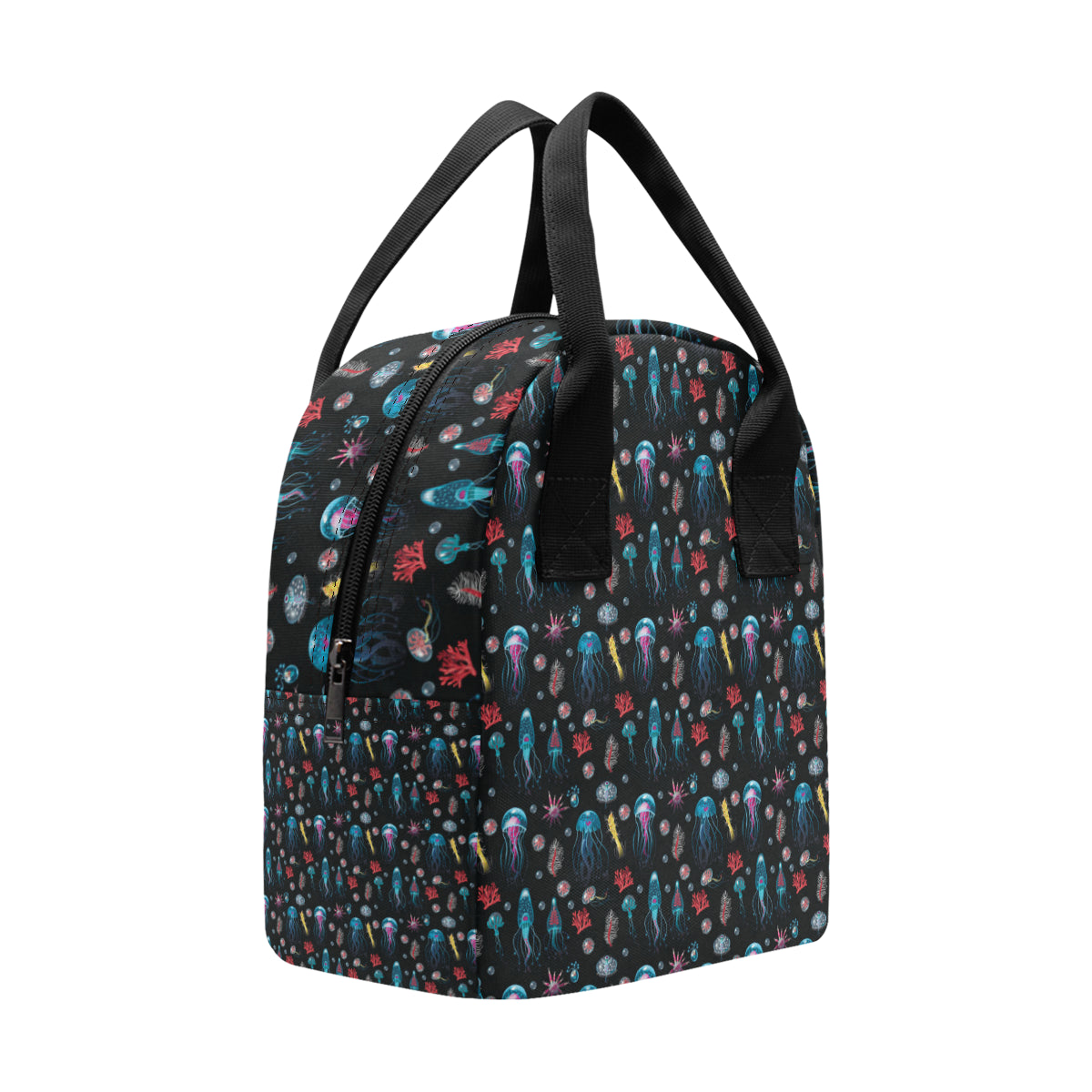 Jellyfish Underwater Print Insulated Lunch Bag