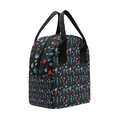 Jellyfish Underwater Print Insulated Lunch Bag